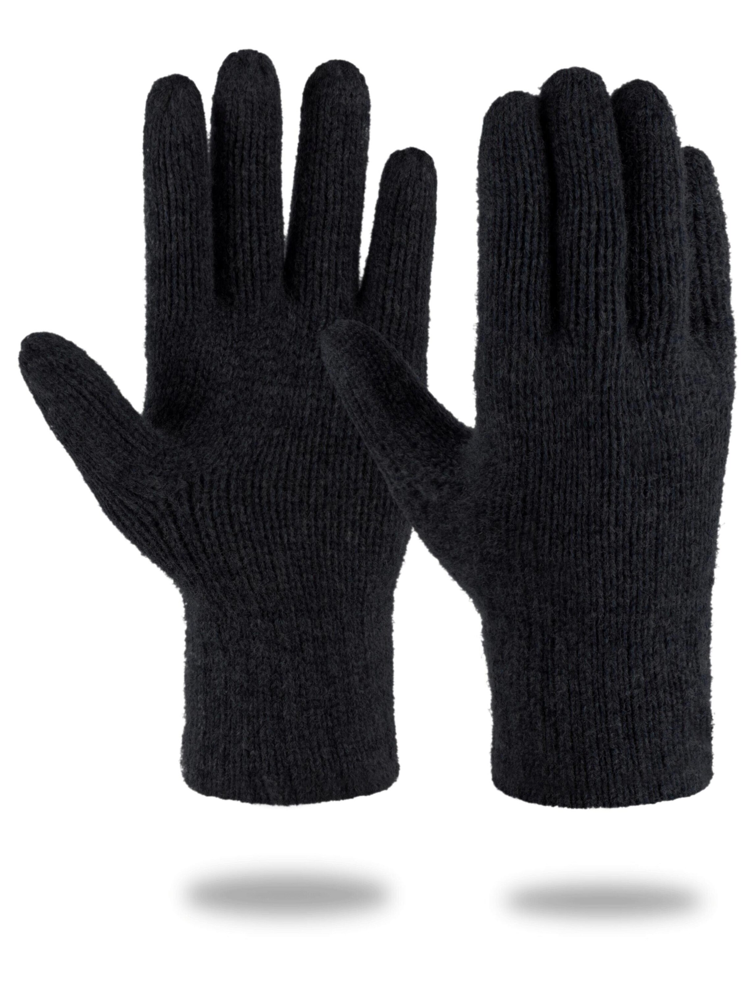 normani Vingerhandschoenen 'Onslow' in Zwart: voorkant