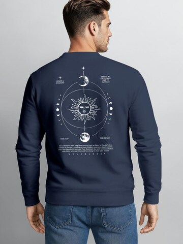 Neverless Sweatshirt 'Spiritual Awareness' in Blue