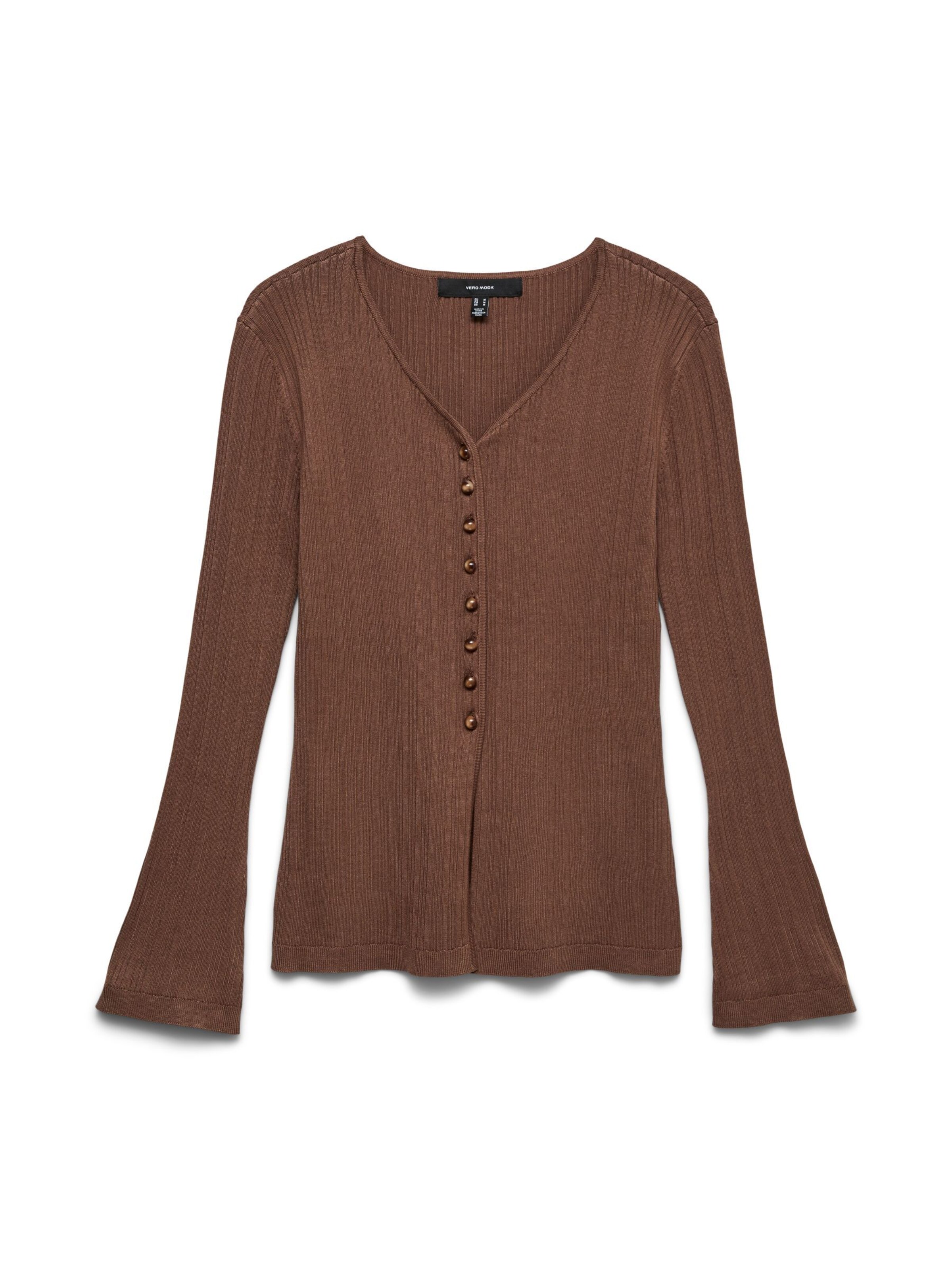 VERO MODA - Cárdigan 'VMWillow' en marrón: frente