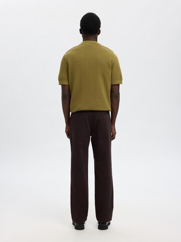 SELECTED regular Bukser i brun