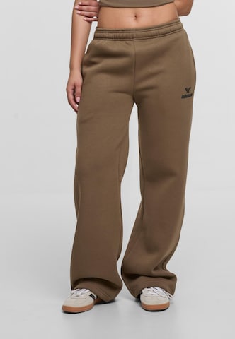Felicious Wide leg Trousers in Green: front