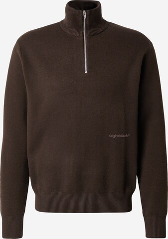 JACK & JONES - Jersey 'JORVESTERBRO' en marrón: frente