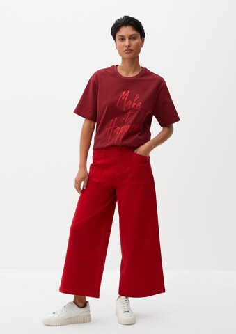 s.Oliver Wide leg Jeans in Red