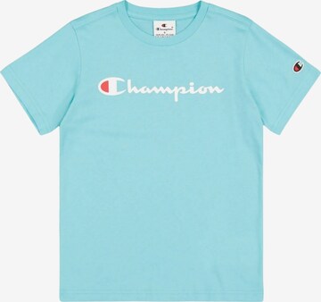 Champion Authentic Athletic Apparel T-Shirt in Blau: Vorderseite