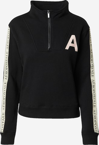 AÉROPOSTALE Sweatshirt in Zwart: voorkant