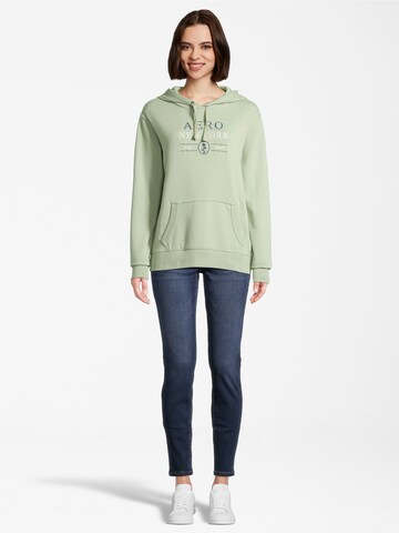 Sweat-shirt 'MOVED ON' AÉROPOSTALE en vert