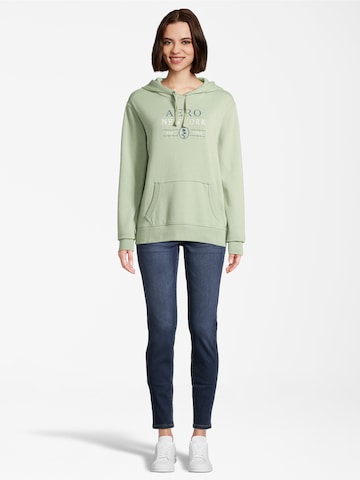 AÉROPOSTALE Sweatshirt 'MOVED ON' in Green