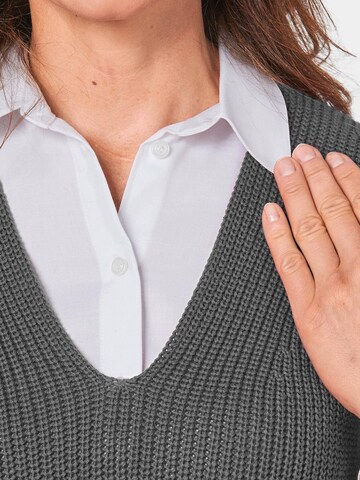Goldner Gebreide bodywarmer in Grijs