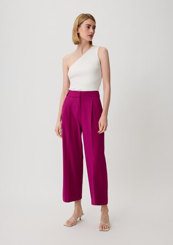 Regular Pantalon COMMA en rose