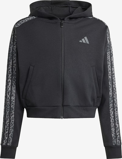 116 dydžio Džemperis 'SEASONALS ANIMAL FULL ZIP' iš ADIDAS SPORTSWEAR, spalva – pilka / grafito / juoda, Prekių apžvalga