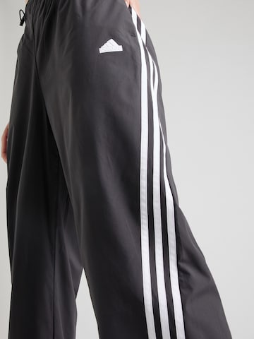 ADIDAS SPORTSWEARLoosefit Sportske hlače - crna boja
