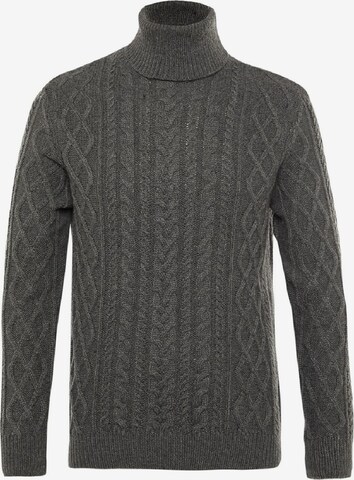 Trendyol Пуловер в сиво: отпред
