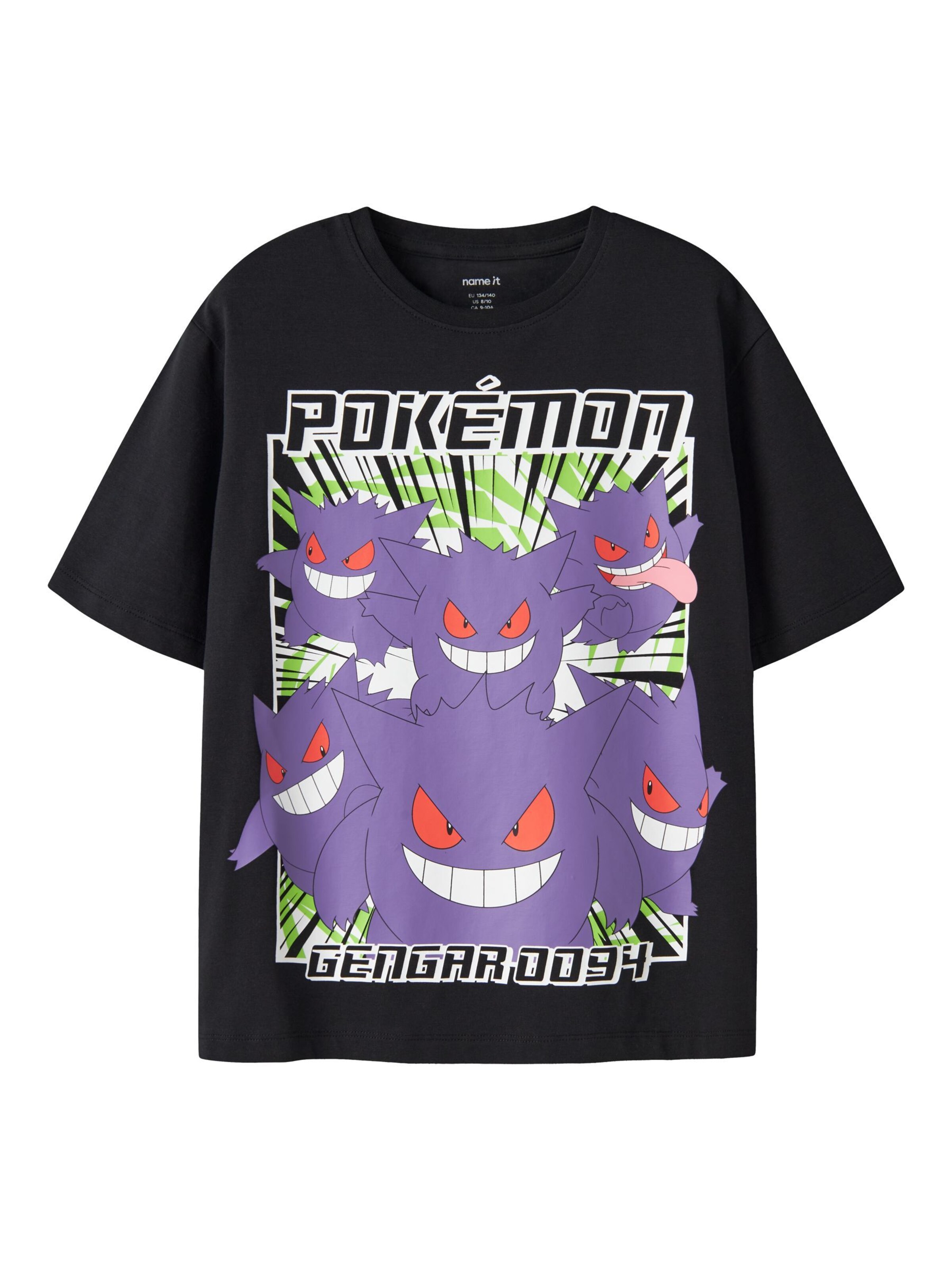 NAME IT - Camiseta en negro: frente
