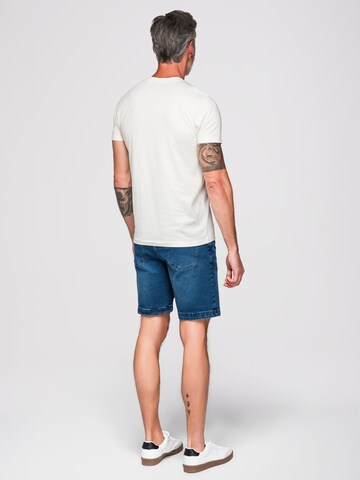 Ombre Shirt in Weiß