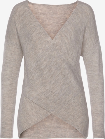 LASCANA Sweater in Beige: front