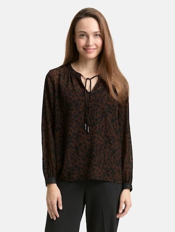 TOM TAILOR Blouse in Brown: front