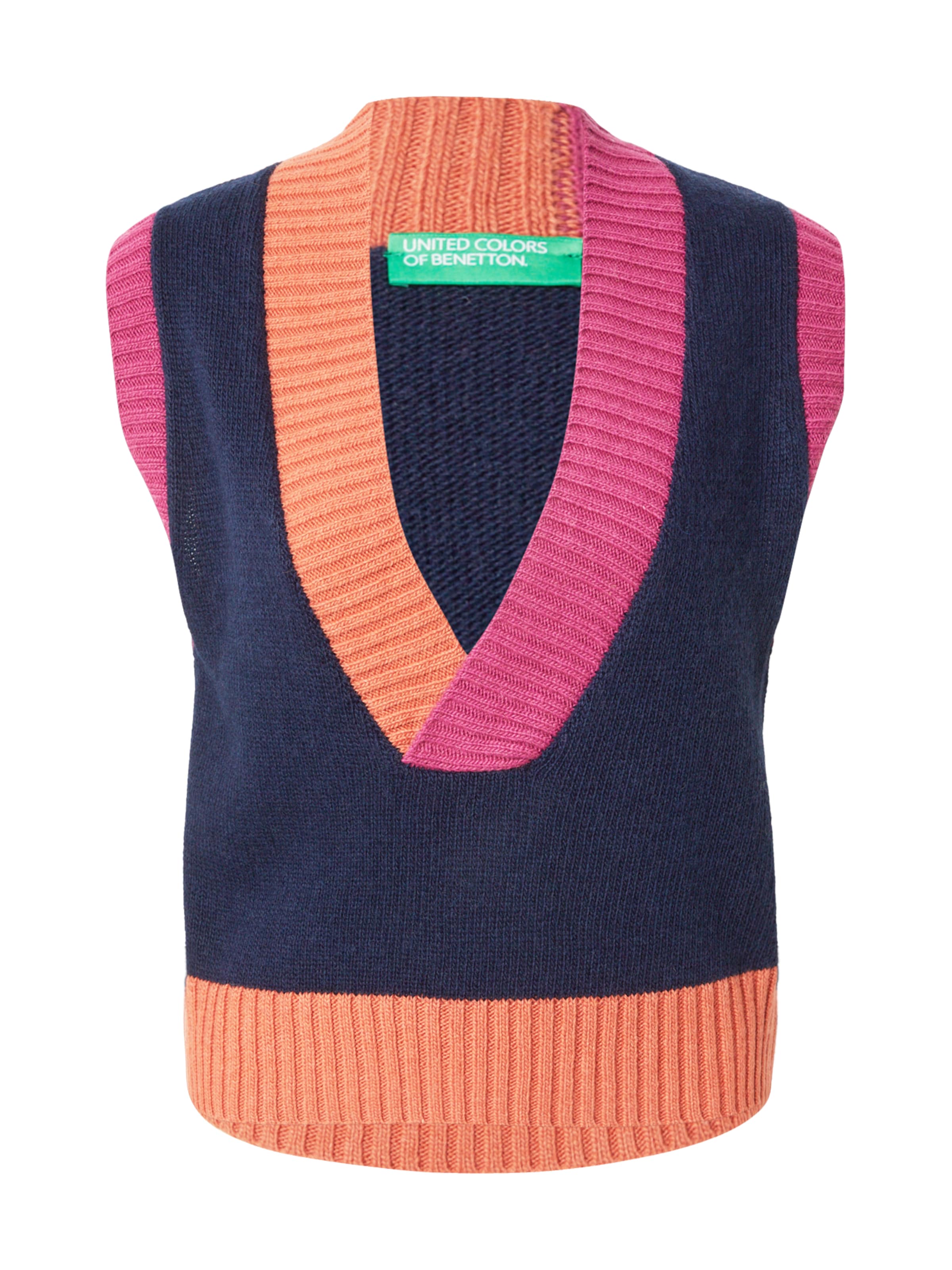 Pulover de la UNITED COLORS OF BENETTON pe albastru: față