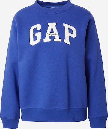 GAP Sweatshirt 'HERITAGE' in Blauw: voorkant