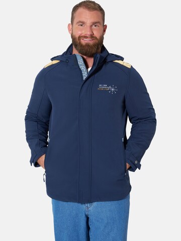 Jan Vanderstorm Between-Season Jacket 'Pekkor' in Blue: front
