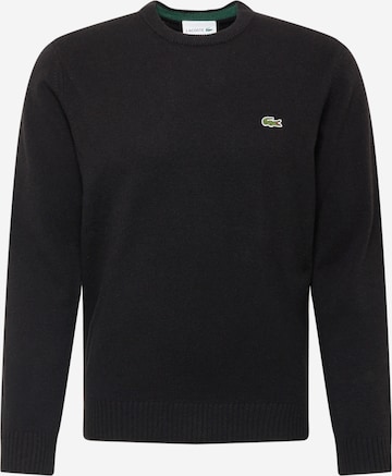 Pull-over LACOSTE en noir : devant