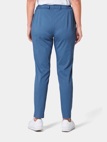 Regular Pantalon à plis ' Anna' Goldner en bleu