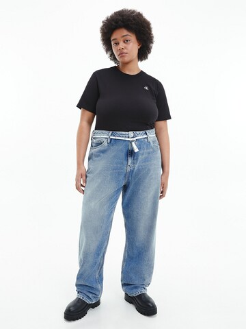 T-shirt Calvin Klein Jeans Curve en noir