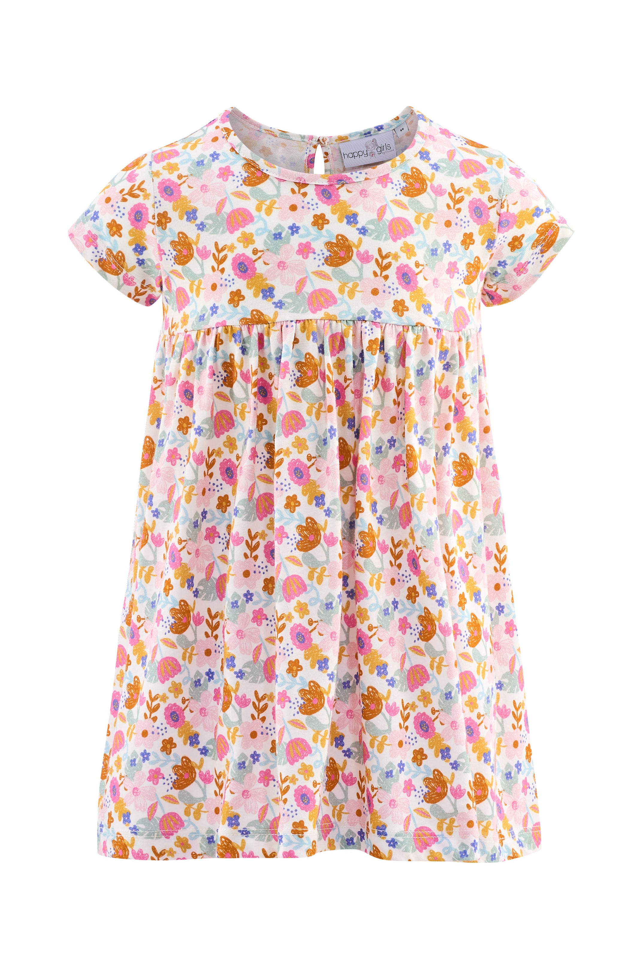 happy girls - Vestido en Mezcla de colores: frente