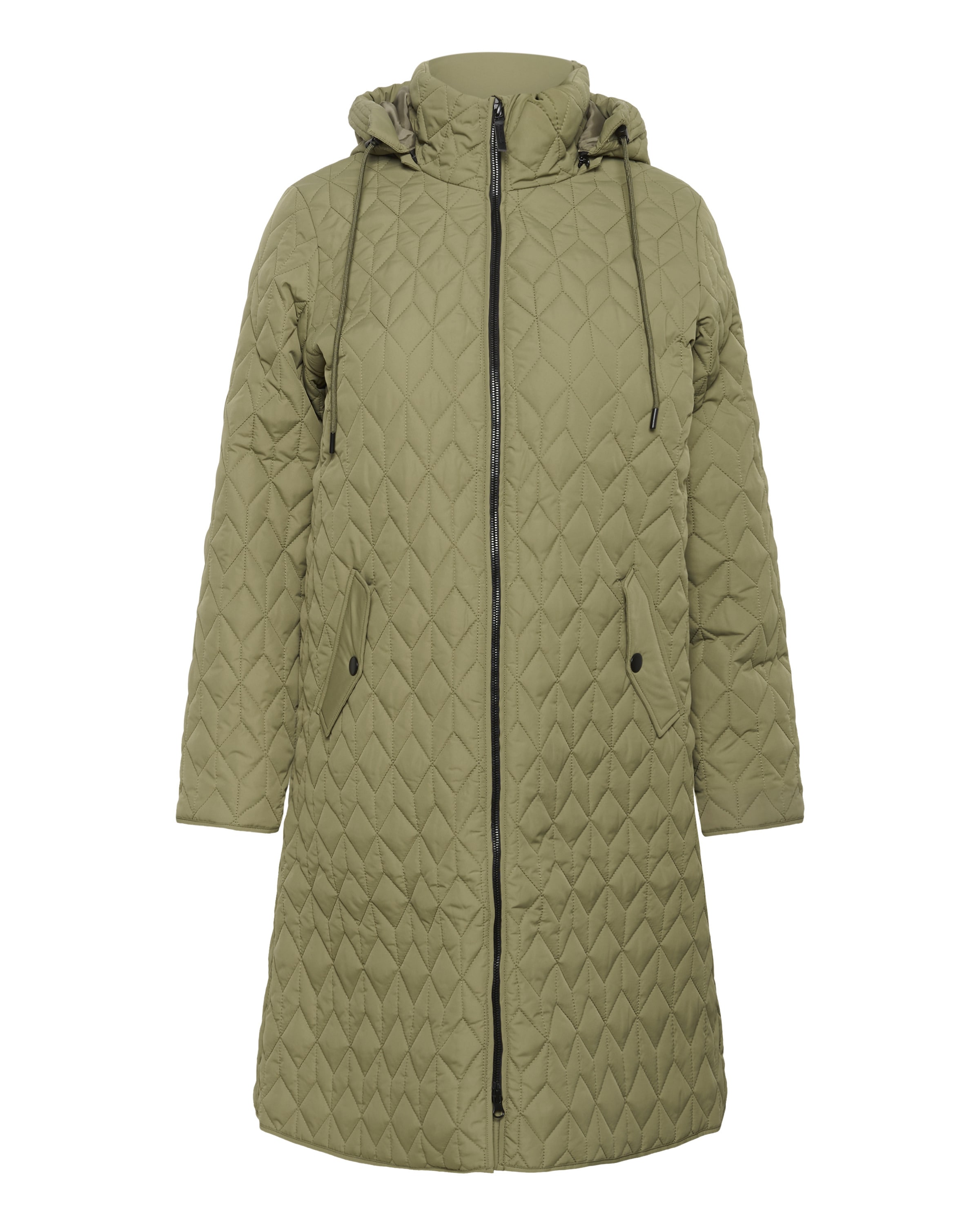 Manteau mi-saison 'KCLeina' KAFFE CURVE en vert : devant