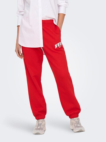 ONLY Конический (Tapered) Штаны 'ONLDeborah' в Красный: спереди