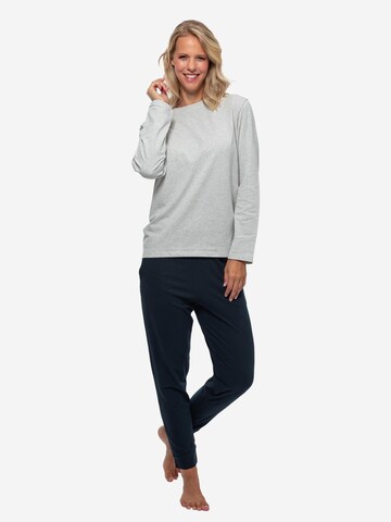 SCHIESSER Pyjama 'Organic Cotton'‌‌‌‌‌‌‌ in Blau