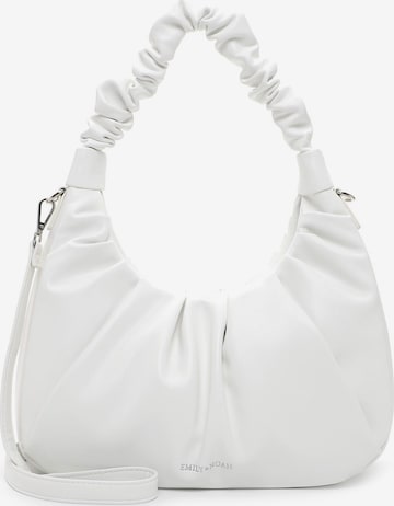 Borsa a sacco 'Bianca' di Emily & Noah in bianco: frontale