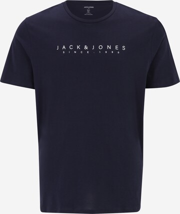 Jack & Jones PlusMajica 'ETRA' - plava boja: prednji dio