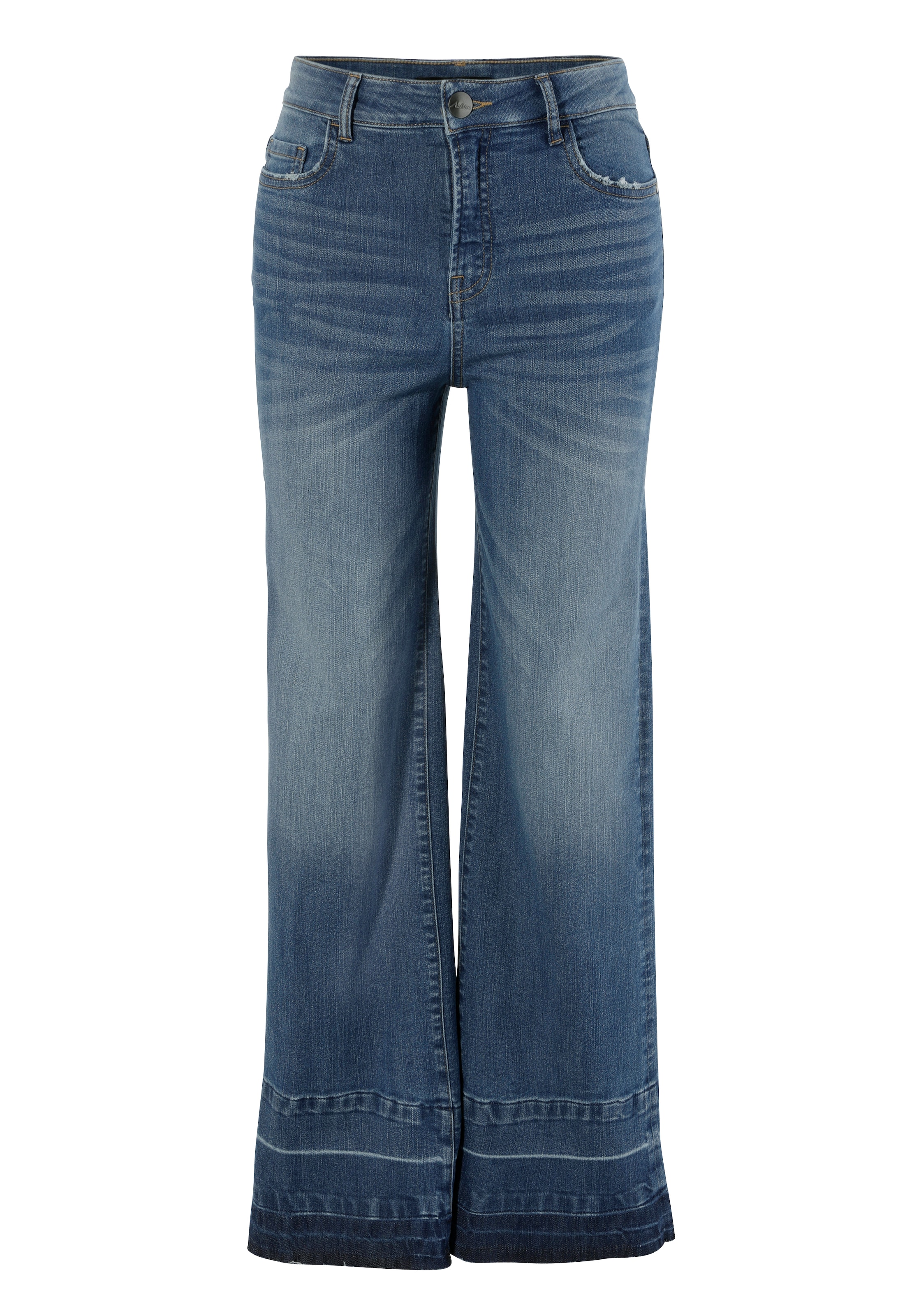 Aniston CASUAL Wide Leg Jeans in Blau: Vorderseite