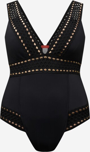 River Island Plus Swimsuit in Gold yellow / Black, Item view