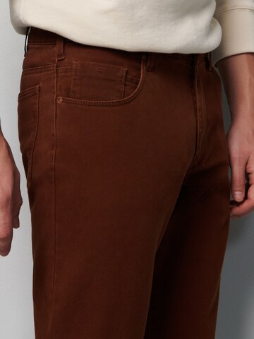 Coupe slim Pantalon MEYER en bronze