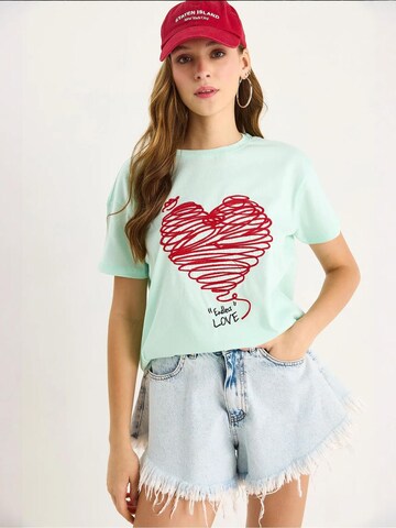 Bianco Lucci Shirt in Green: front