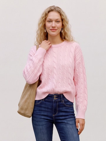 VERO MODA Kampsun 'VMSequoia', värv roosa: eest vaates
