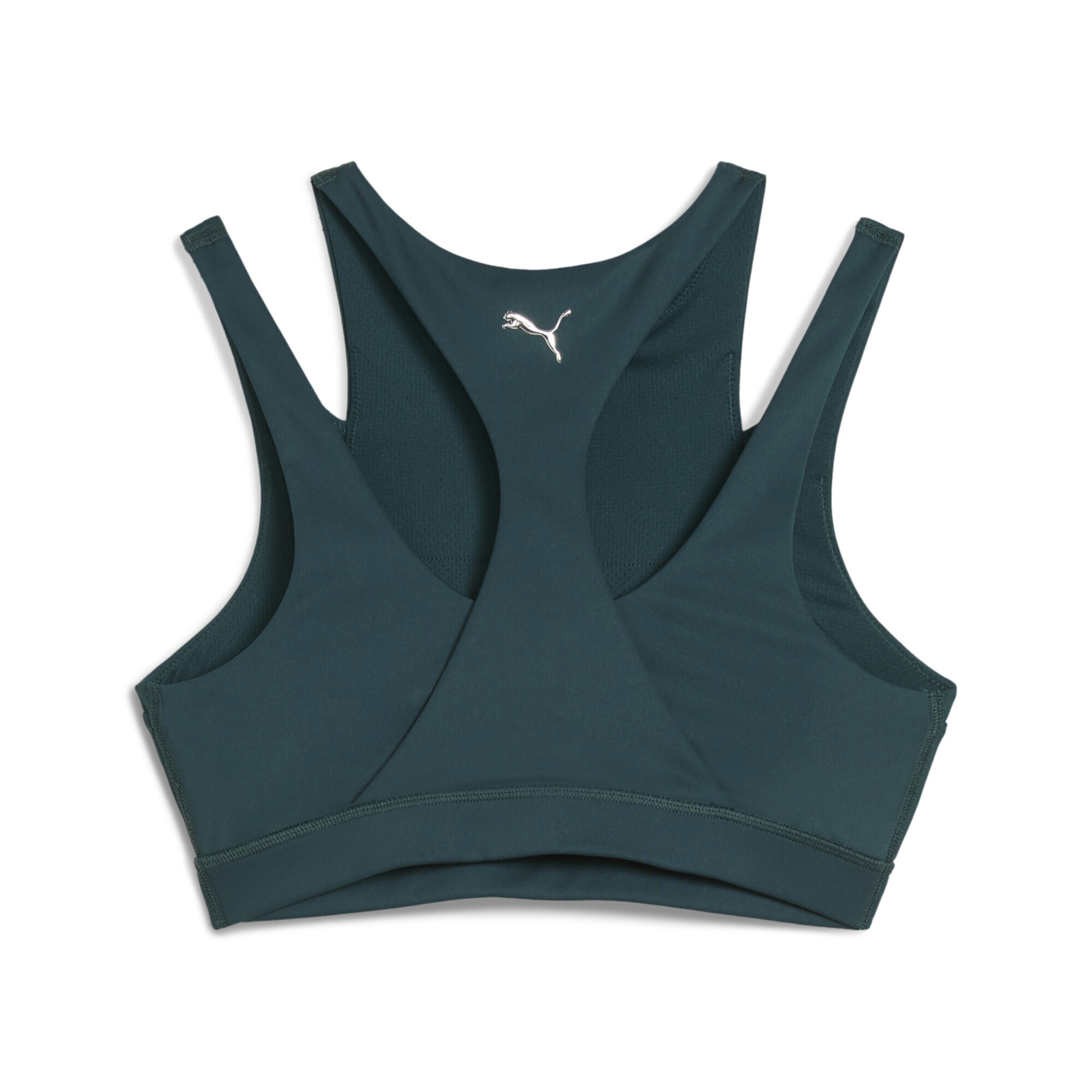PUMA Bustier Sport bh 'Green Terrains' in Groen