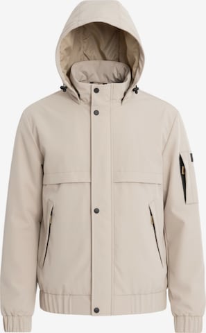 Ombre Functionele jas in Beige: voorkant