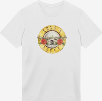 F4NT4STIC Shirt 'Guns 'n' Roses Vintage Bullet Logo' in White: front