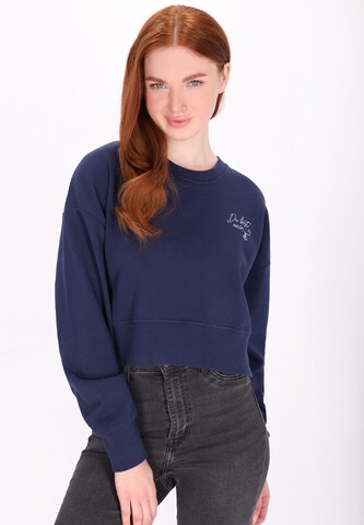 Felpa di DreiMaster Vintage in blu: frontale