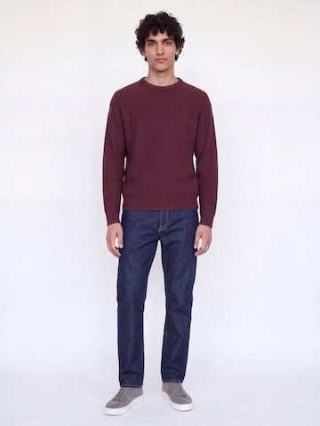 JJ Rebel Sweater 'JREBLOGAN' in Red