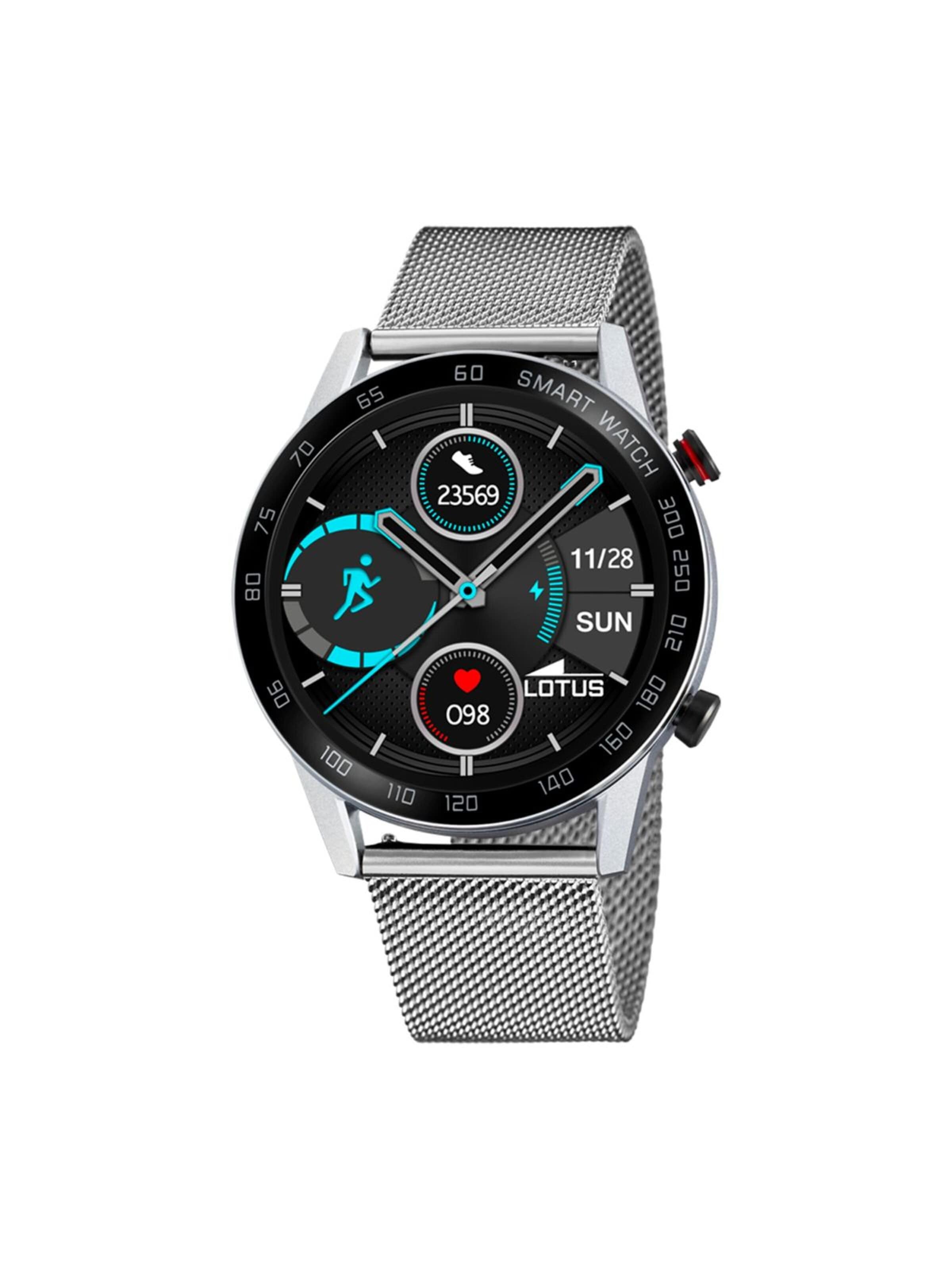 Montre digitale Lotus en gris : devant