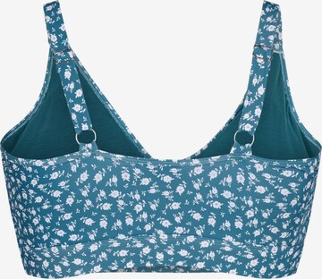 Swim by Zizzi Bustier Bikinitop 'Skatrin' in Blauw