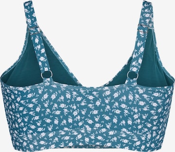 Swim by Zizzi Bralette Bikini Top 'Skatrin' in Blue