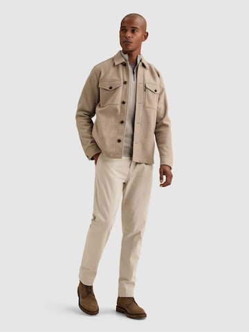 VANGUARD Regular Fit Skjorte 'Overshirt with button closure and chest pockets' i grå