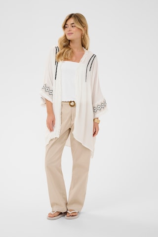 Kimono 'CRFrottie' Cream en blanc