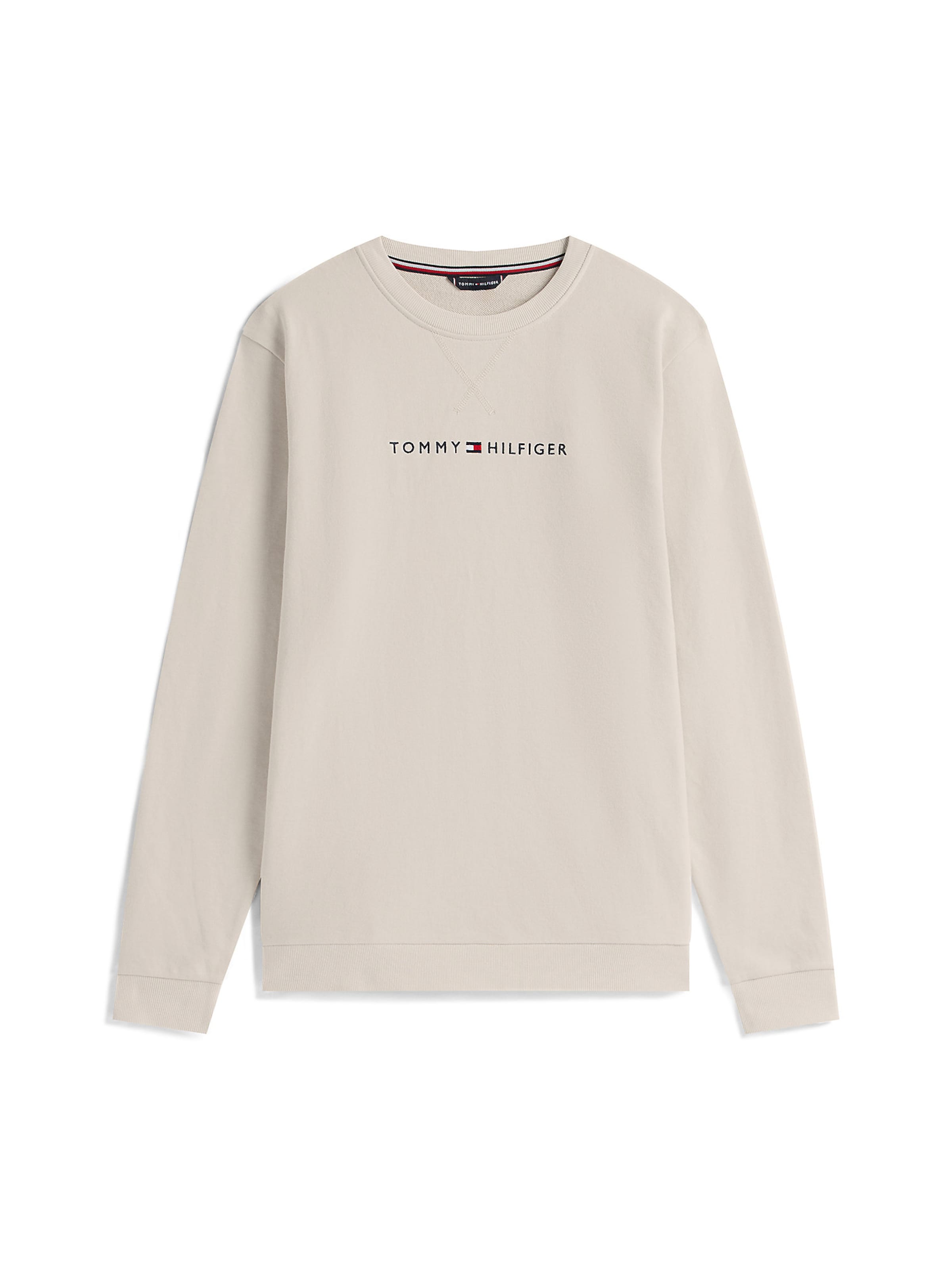 Sweat-shirt TOMMY HILFIGER en beige : devant