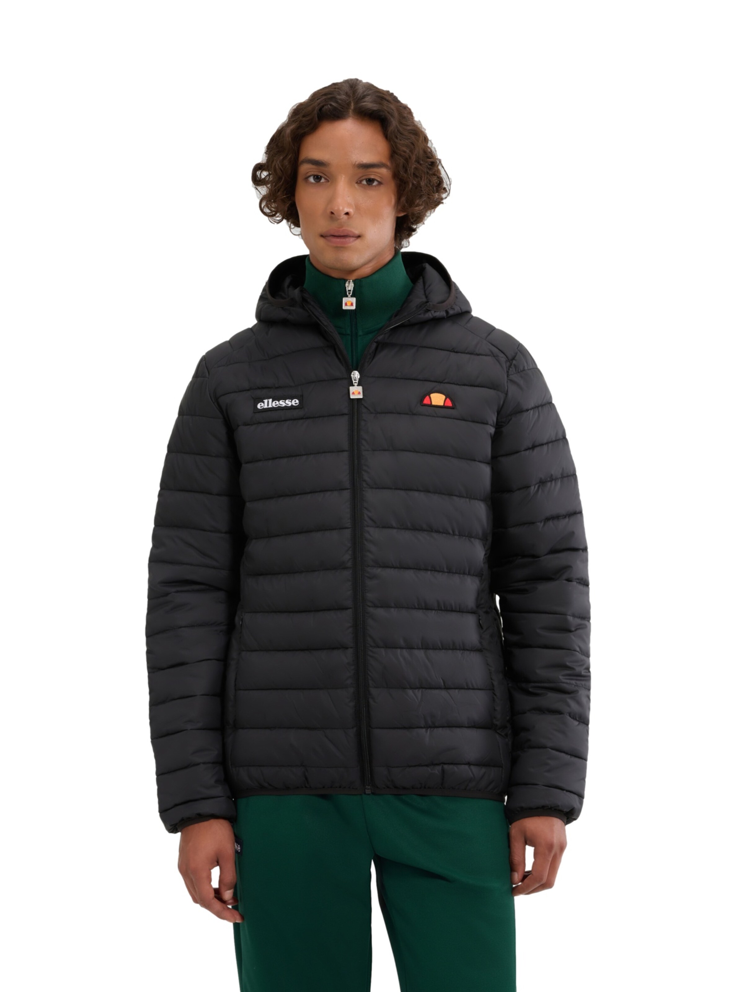 ELLESSE Steppjacke 'Lombardy' in Schwarz: Vorderseite