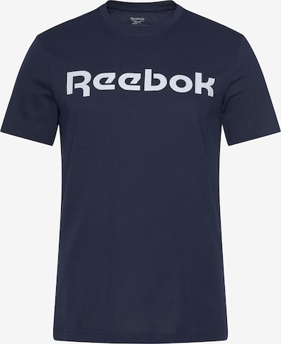 Reebok Λειτουργικό μπλουζάκι σε μπλε μαρέν / λευκό, Άποψη προϊόντος